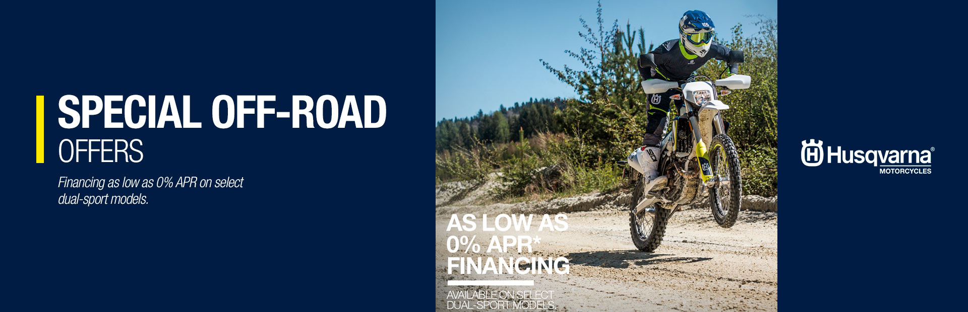 Husqvarna Motorcycles: SPECIAL OFF-ROAD OFFERS